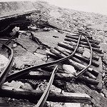 Zerst&ouml;rte Strandmauer