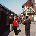 Abschiedsszene am Bahnhof