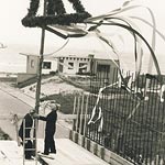 Richtkranz auf der St. Willehad-Kirche