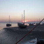 Trockengefallen am Wangerooger Ostanleger